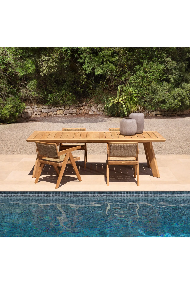 Natural Teak Outdoor Dining Table | Eichholtz Merati | Eichholtzmiami.com