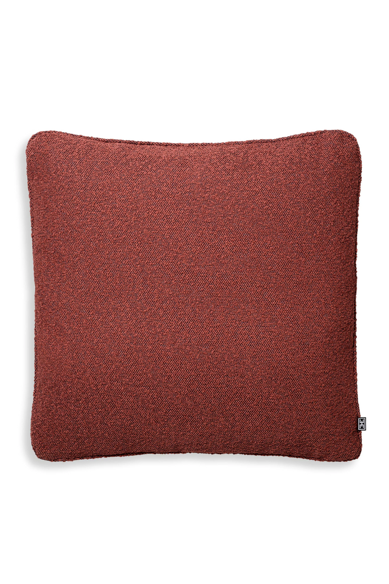 Red Bouclé Throw Pillow | Eichholtz | Eichholtzmiami.com
