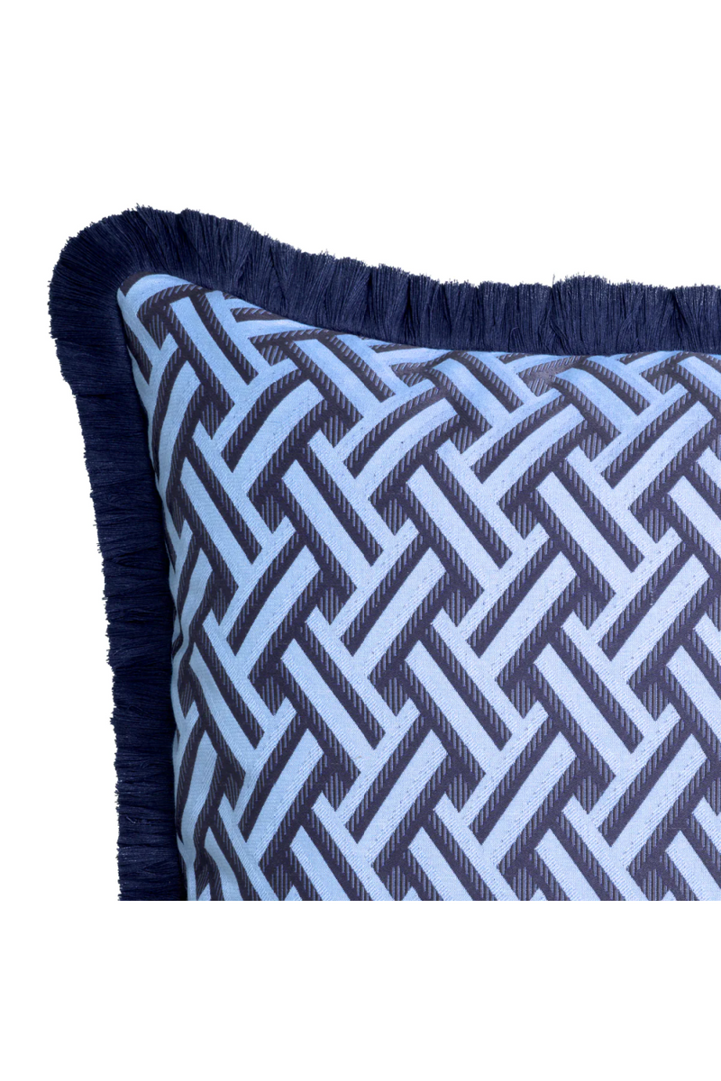 Dark Blue Fringed Cushion | Eichholtz Doris | Eichholtzmiami.com