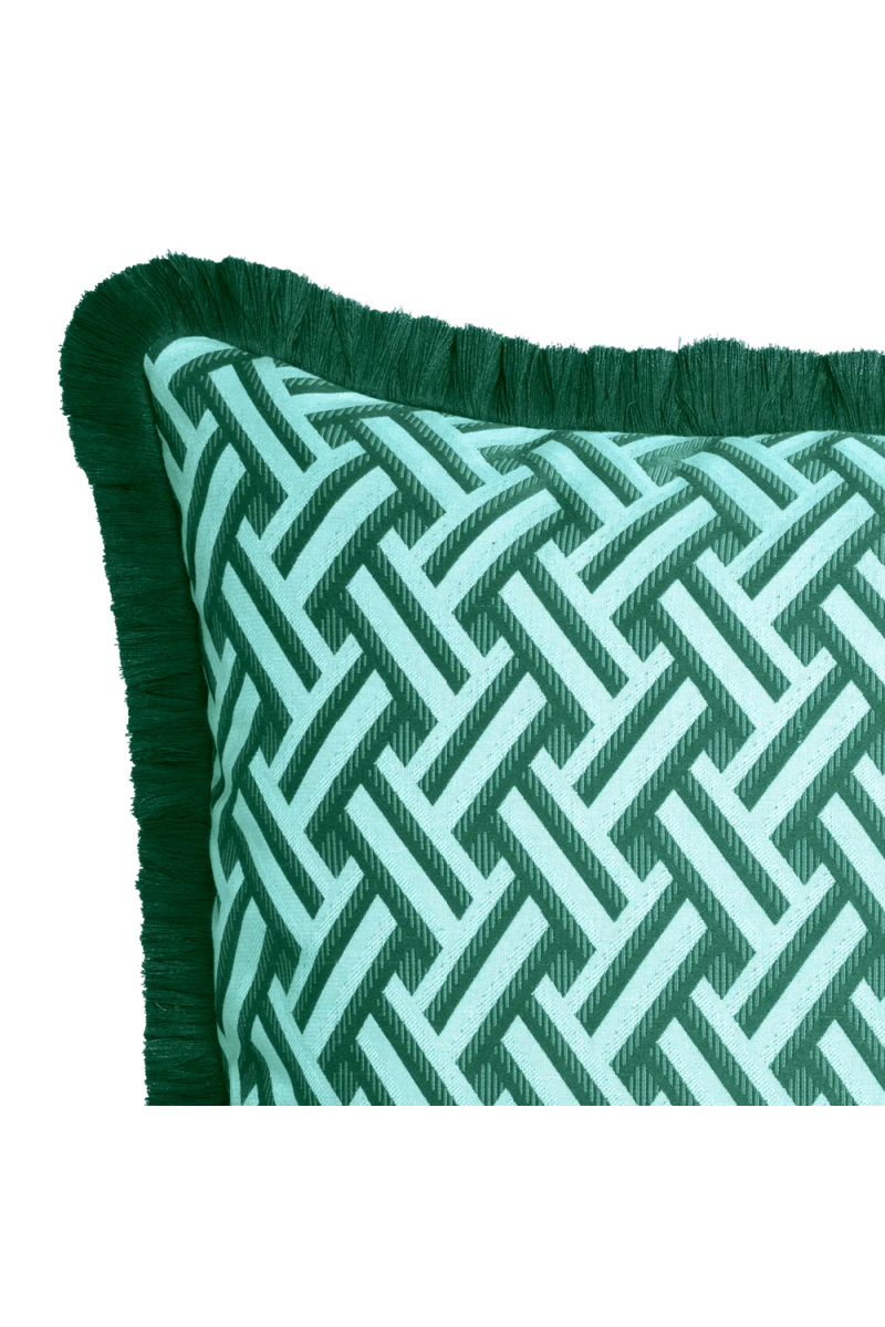 Green Fringed Cushion | Eichholtz Doris | Eichholtzmiami.com