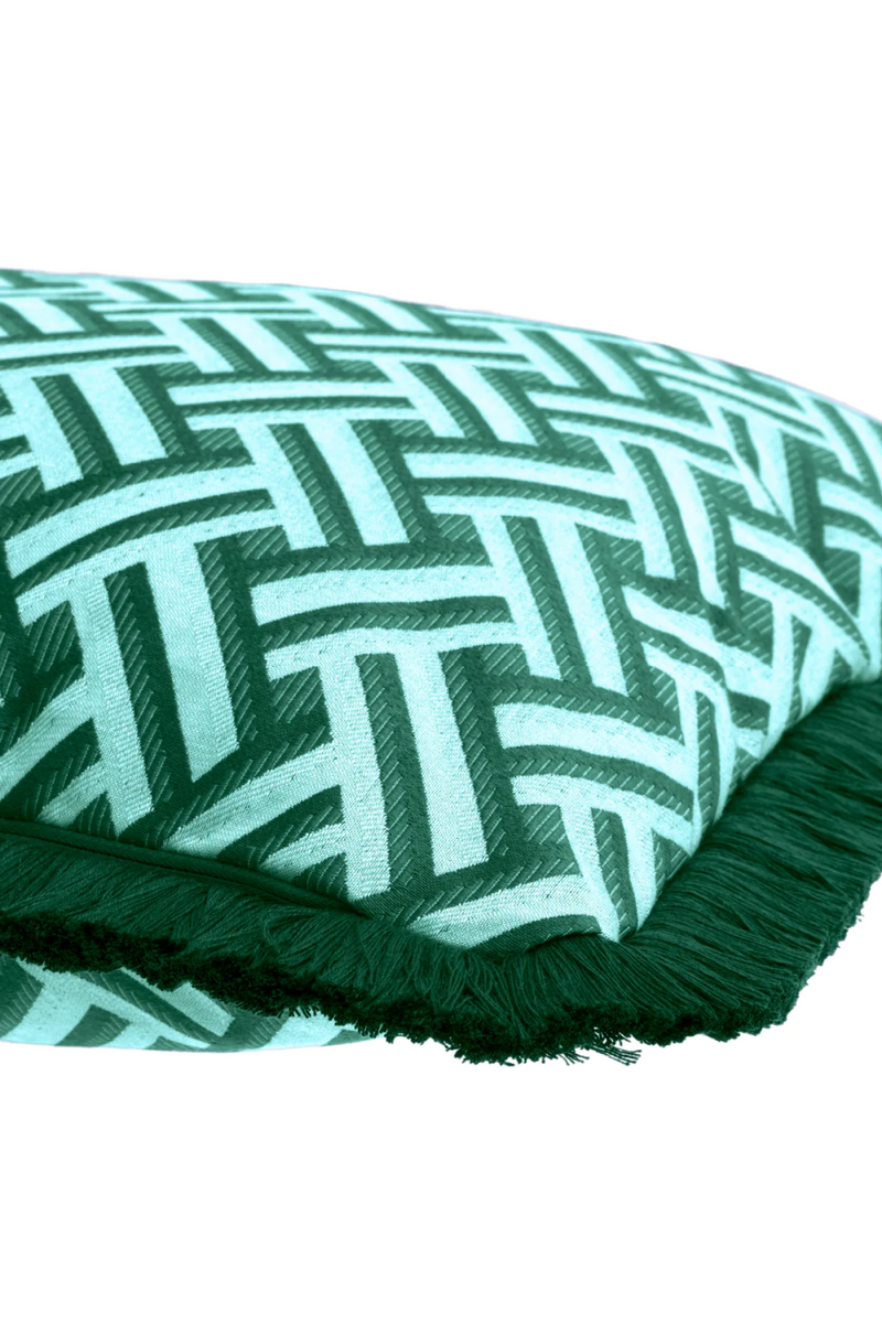 Green Fringed Cushion | Eichholtz Doris | Eichholtzmiami.com