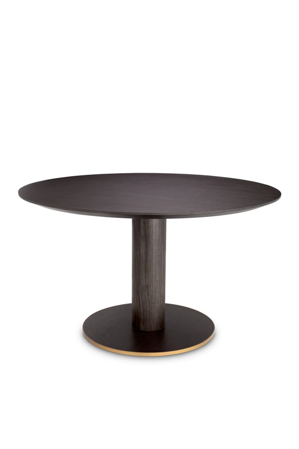 Round Oak Pedestal Dining Table | Eichholtz Astro | Eichholtzmiami.com