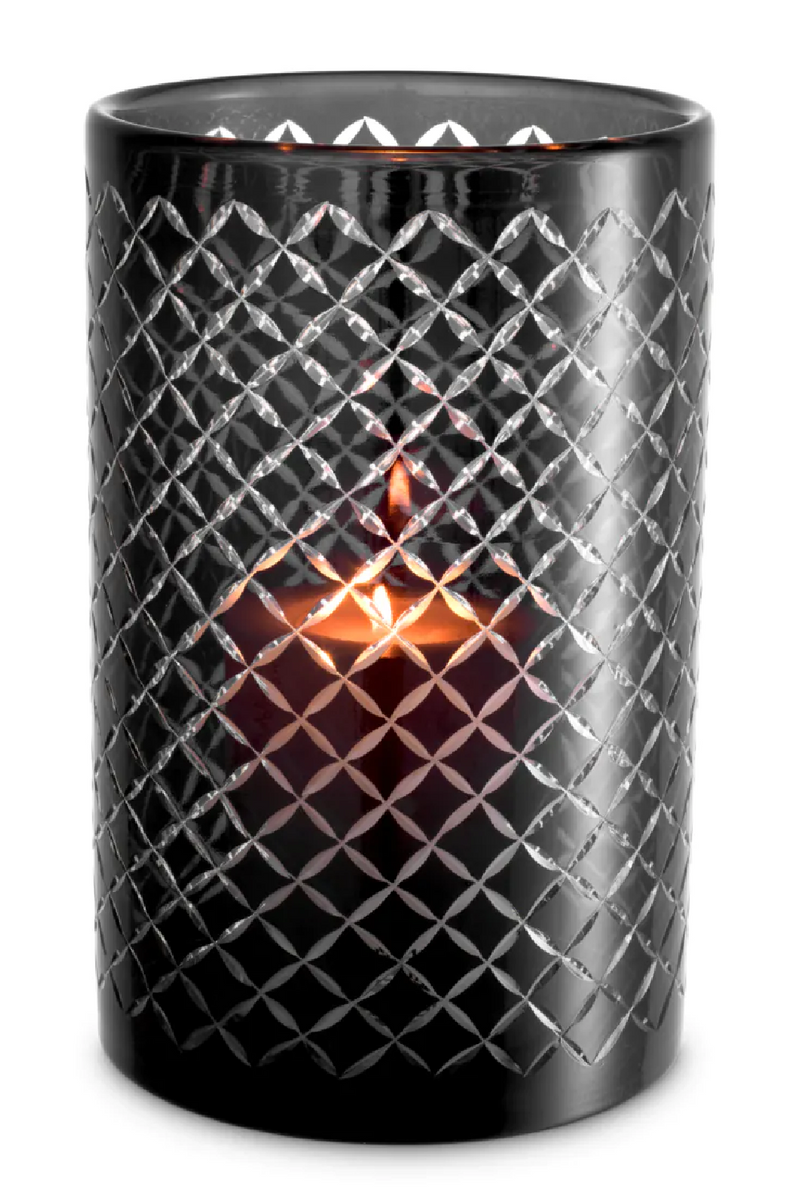 Diamond Patterned Cylindrical Hurricane | Eichholtz Gable | Eichholtzmiami.com