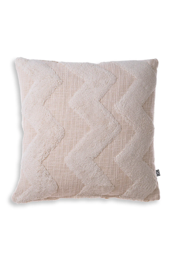 Off-White Zigzag Patterned Cushion L | Eichholtz Mynos | Eichholtzmiami.com