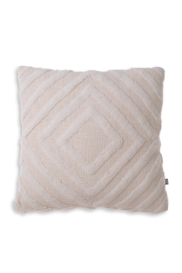 Off-White Diamond Patterned Cushion L | Eichholtz Magan | Eichholtzmiami.com