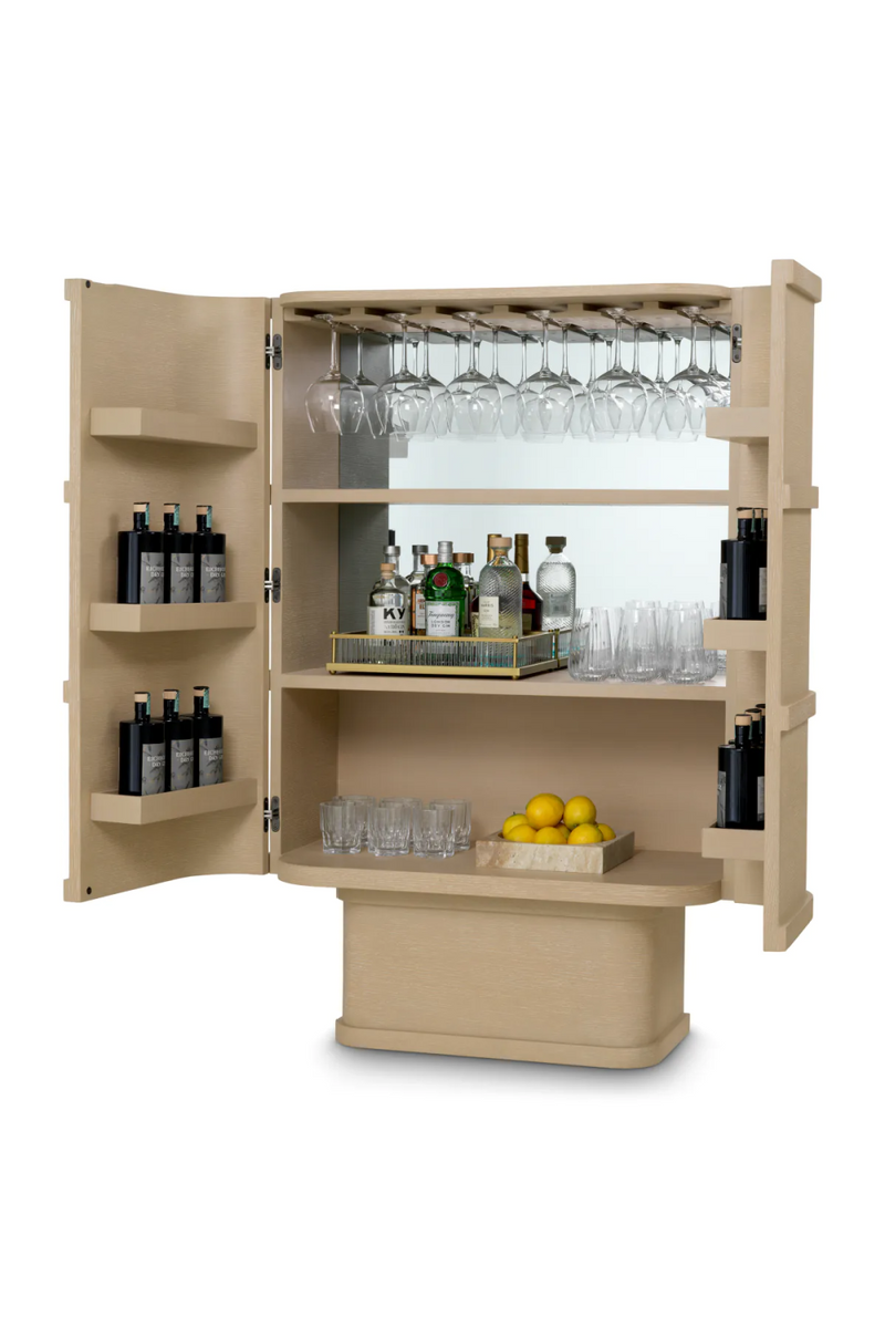 Oak Mirrored Bar Cabinet | Eichholtz Cabana | Eichholtzmiami.com