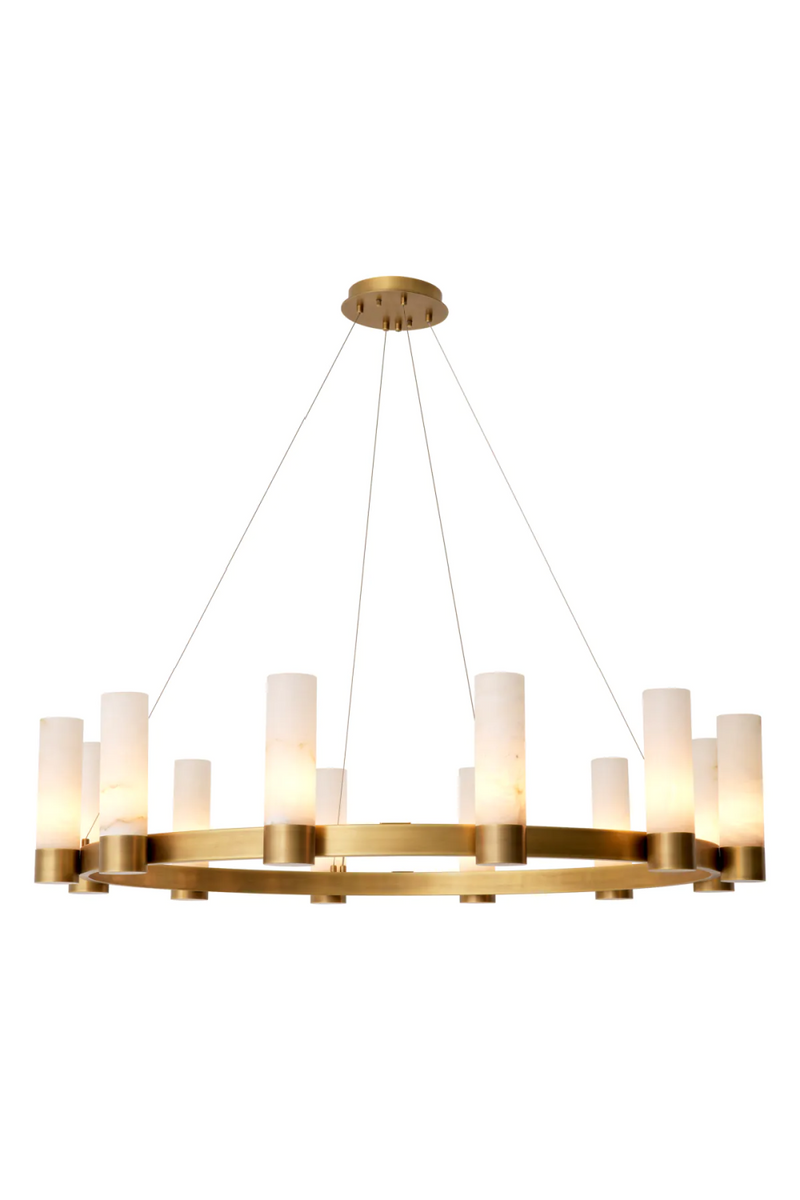 Alabaster Cylinders Chandelier | Eichholtz Castro | Eichholtzmiami.com