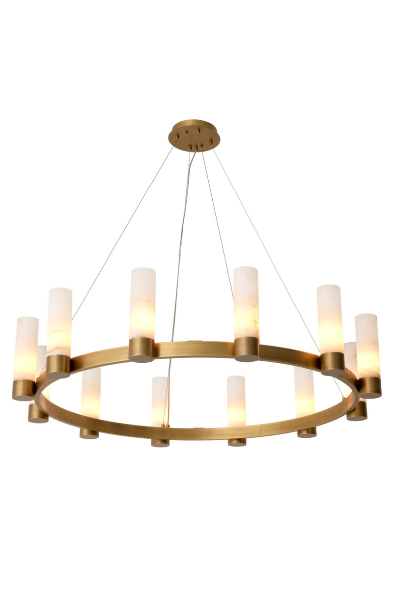 Alabaster Cylinders Chandelier | Eichholtz Castro | Eichholtzmiami.com