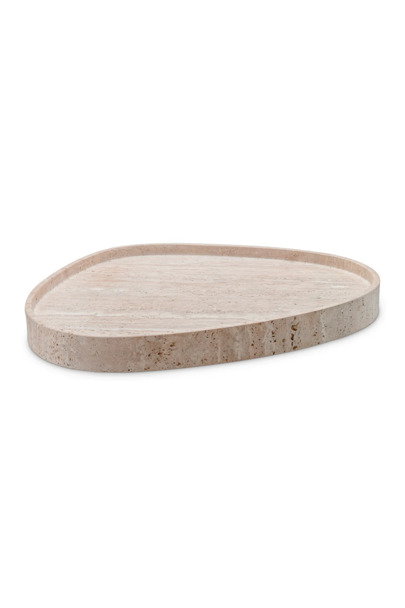 Beige Travertine Tray | Eichholtz Arman | Eichholtzmiami.com