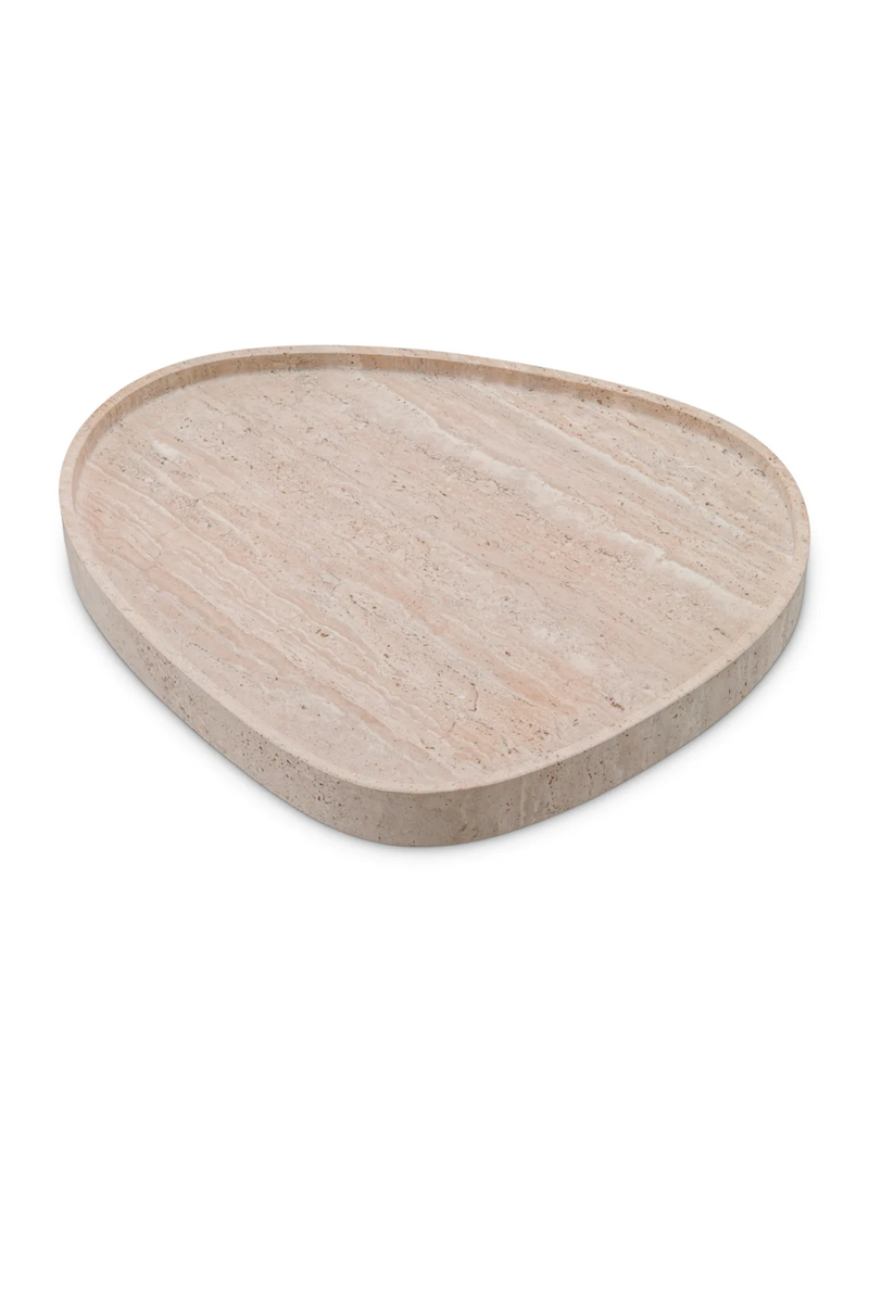 Beige Travertine Tray | Eichholtz Arman | Eichholtzmiami.com