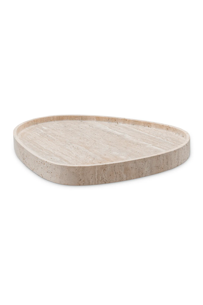 Beige Travertine Tray | Eichholtz Arman | Eichholtzmiami.com