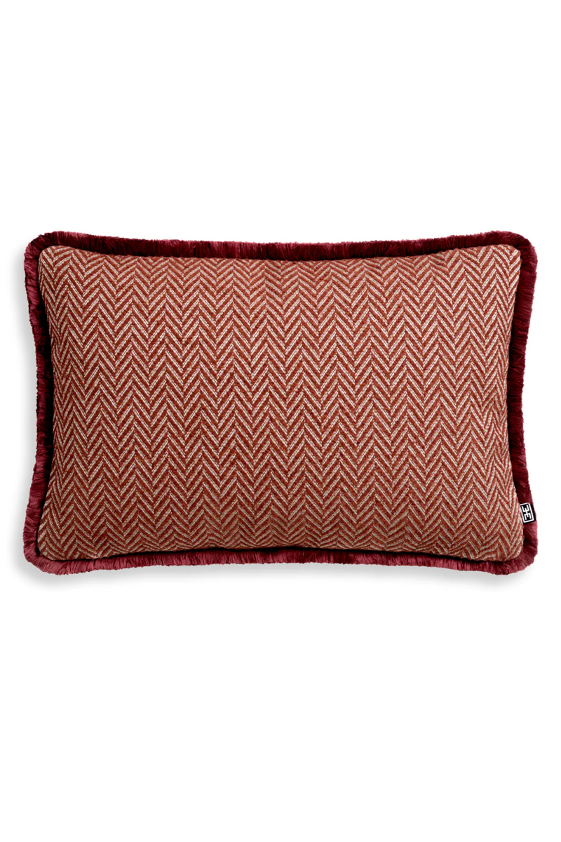 Chevron Pattern Fringed Lumbar Pillow | Eichholtz Kauai | Eichholtzmiami.com