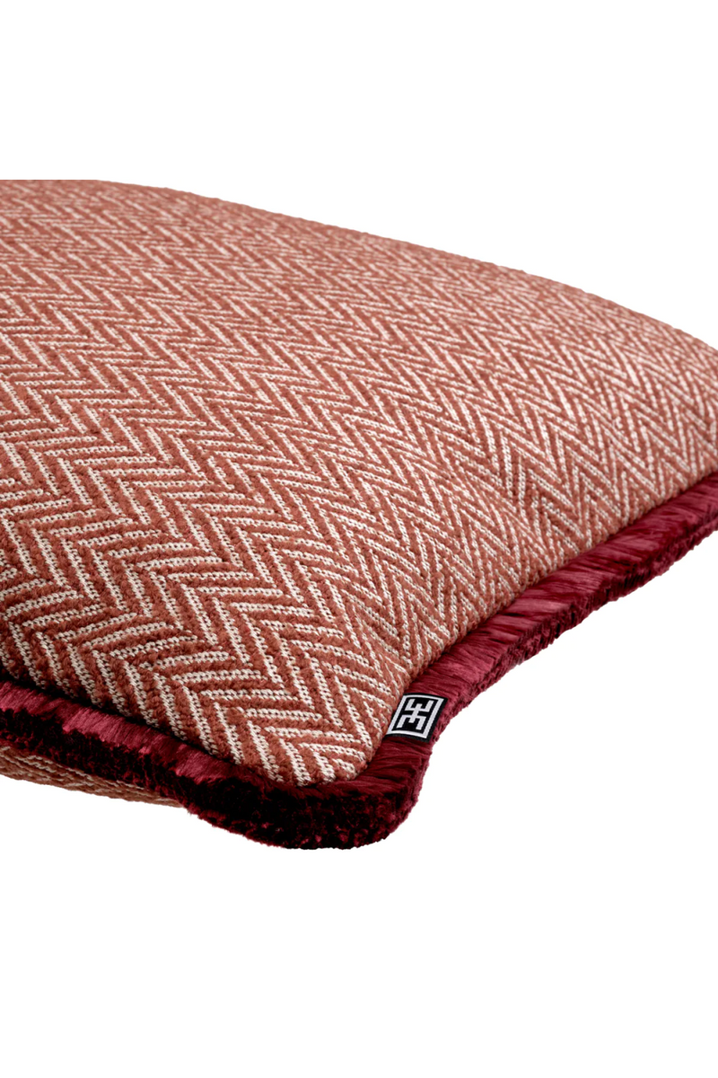 Chevron Pattern Fringed Lumbar Pillow | Eichholtz Kauai | Eichholtzmiami.com