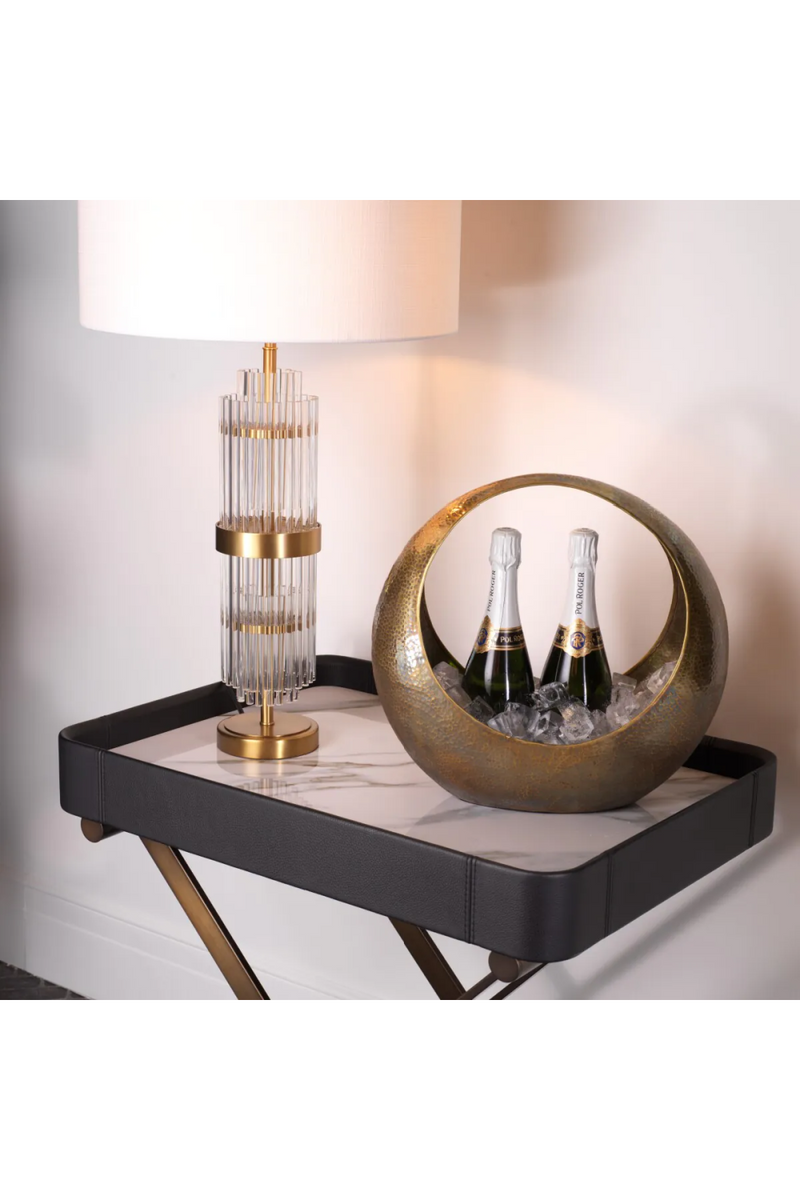 Circular Brass Wine Cooler | Eichholtz Leung | Eichholtzmiami.com