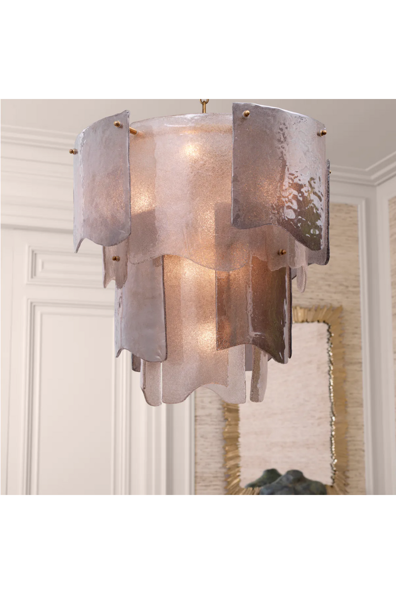 Tiered Glass Modern Chandelier | Eichholtz Asinara | Eichholtzmiami.com