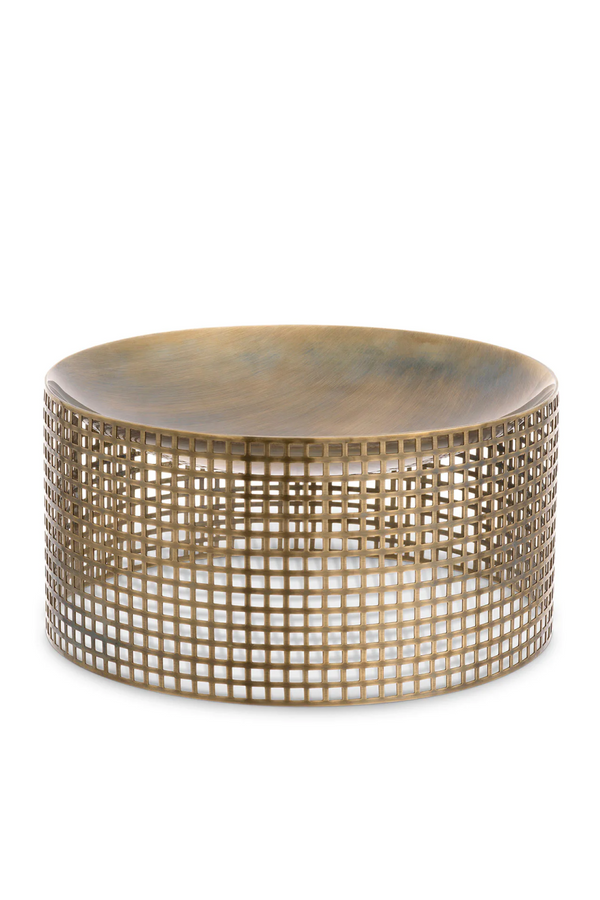 Vintage Brass Latticed Bowl | Eichholtz Sterling | Eichholtzmiami.com