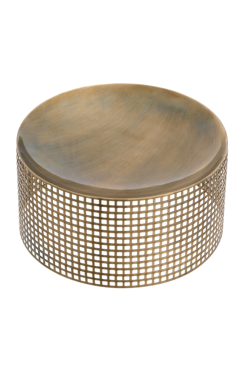 Vintage Brass Latticed Bowl | Eichholtz Sterling | Eichholtzmiami.com