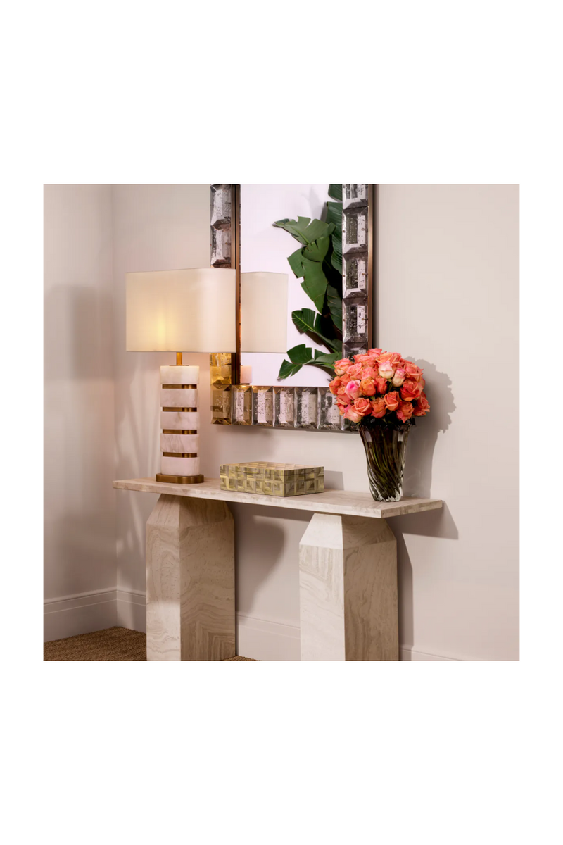 Rectangular Travertine Console Table | Eichholtz Tarragona | Eichholtzmiami.com