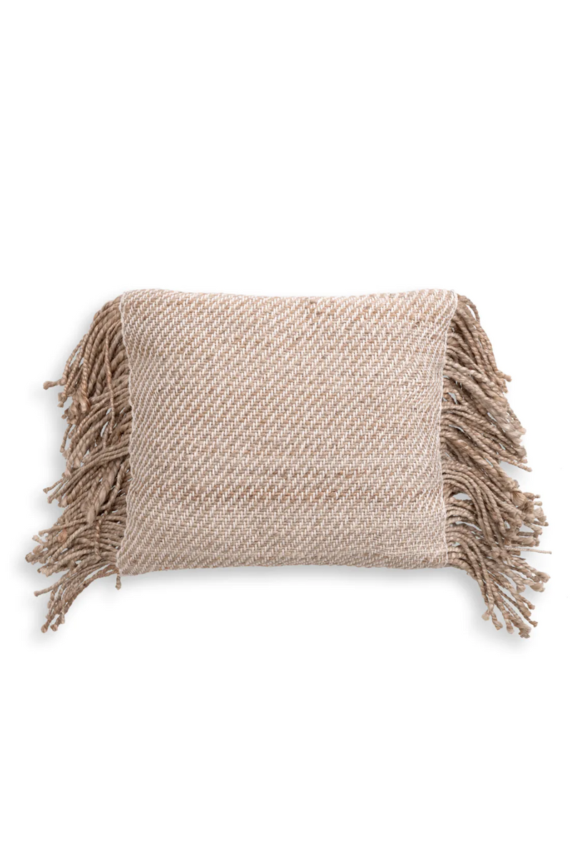 Natural Jute Fringed Cushion | Eichholtz Vieste | Eichholtzmiami.com