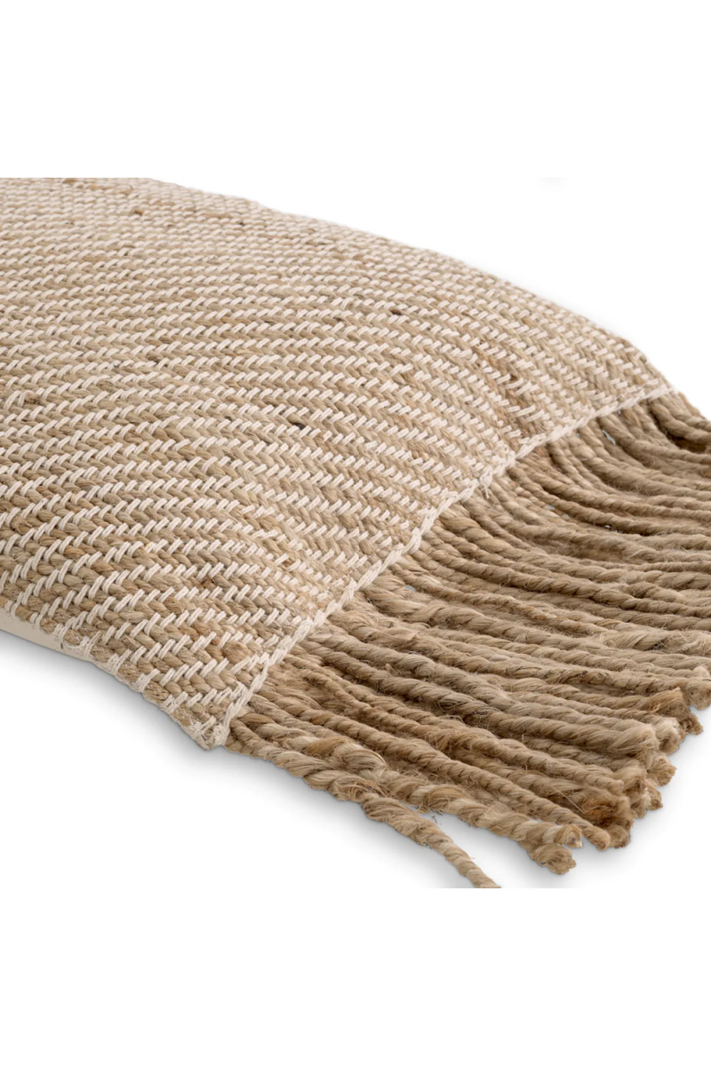 Natural Jute Fringed Cushion | Eichholtz Vieste | Eichholtzmiami.com