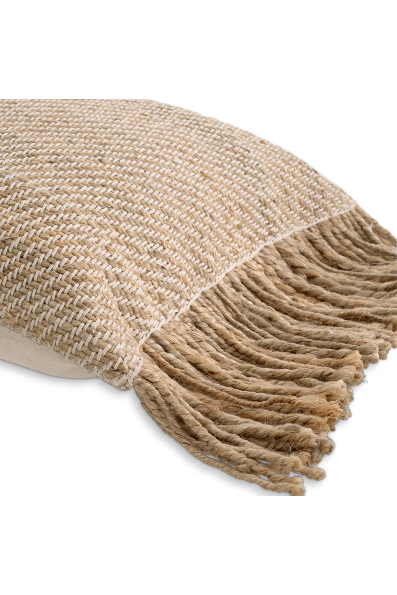 Natural Jute Fringed Cushion | Eichholtz Vieste | Eichholtzmiami.com