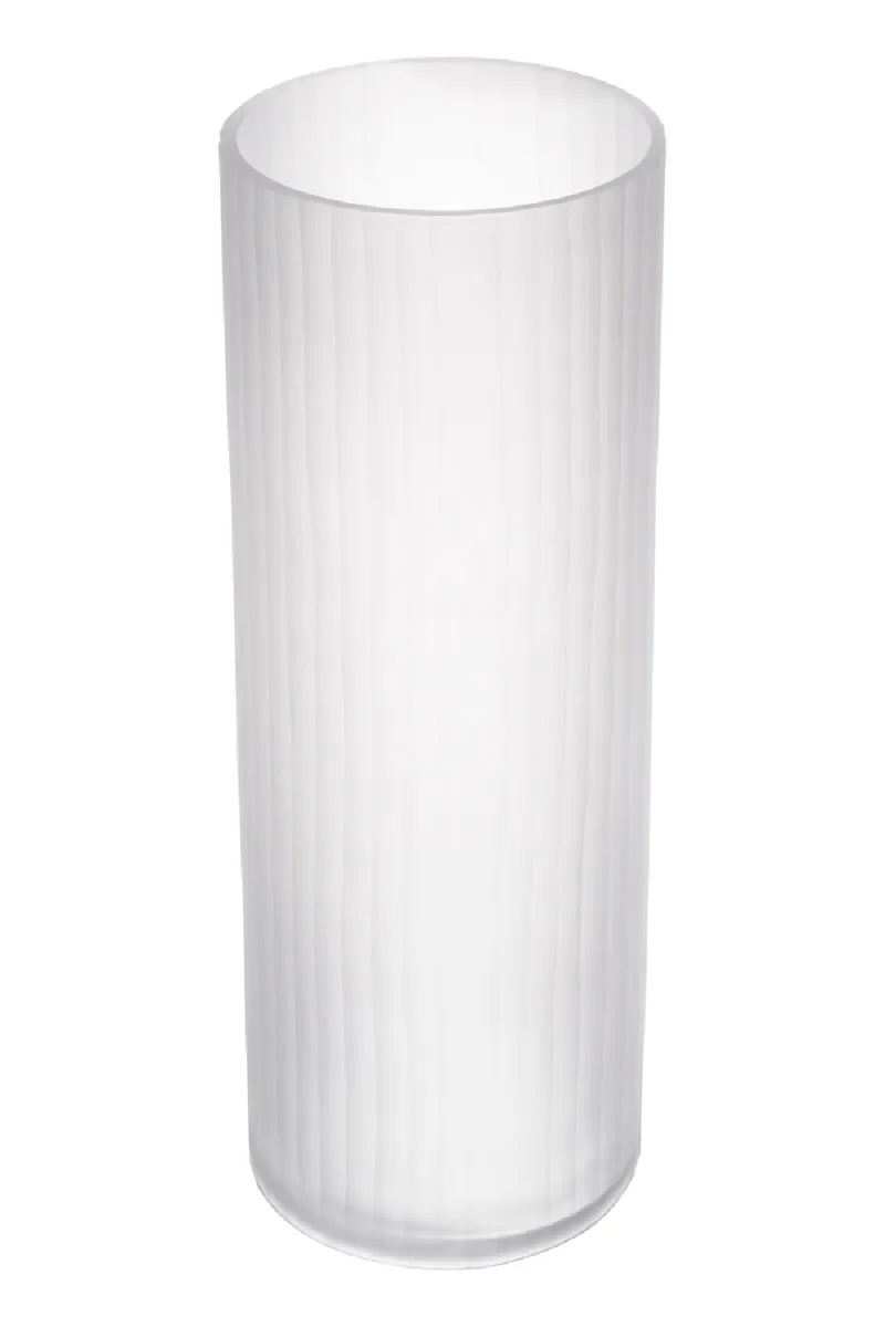 White Frosted Glass Vase | Eichholtz Haight | Eichholtzmiami.com