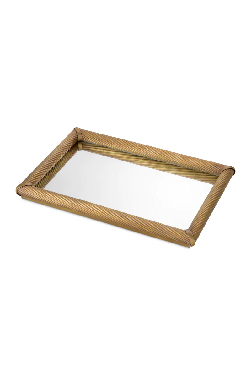 Vintage Brass Rectangular Tray | Eichholtz Salvi | Eichholtzmiami.com