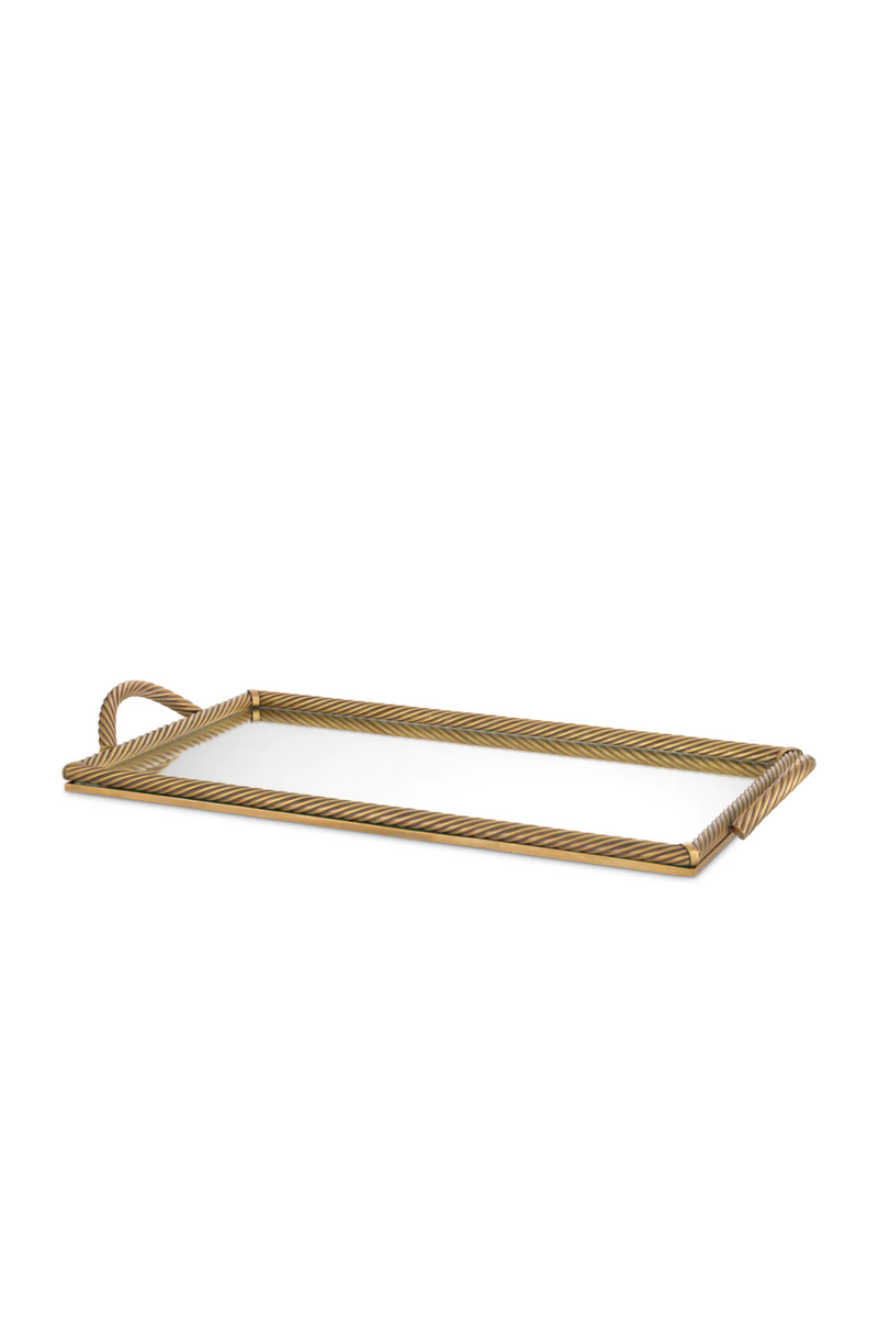 Vintage Brass Rectangular Tray | Eichholtz Salvi | Eichholtzmiami.com