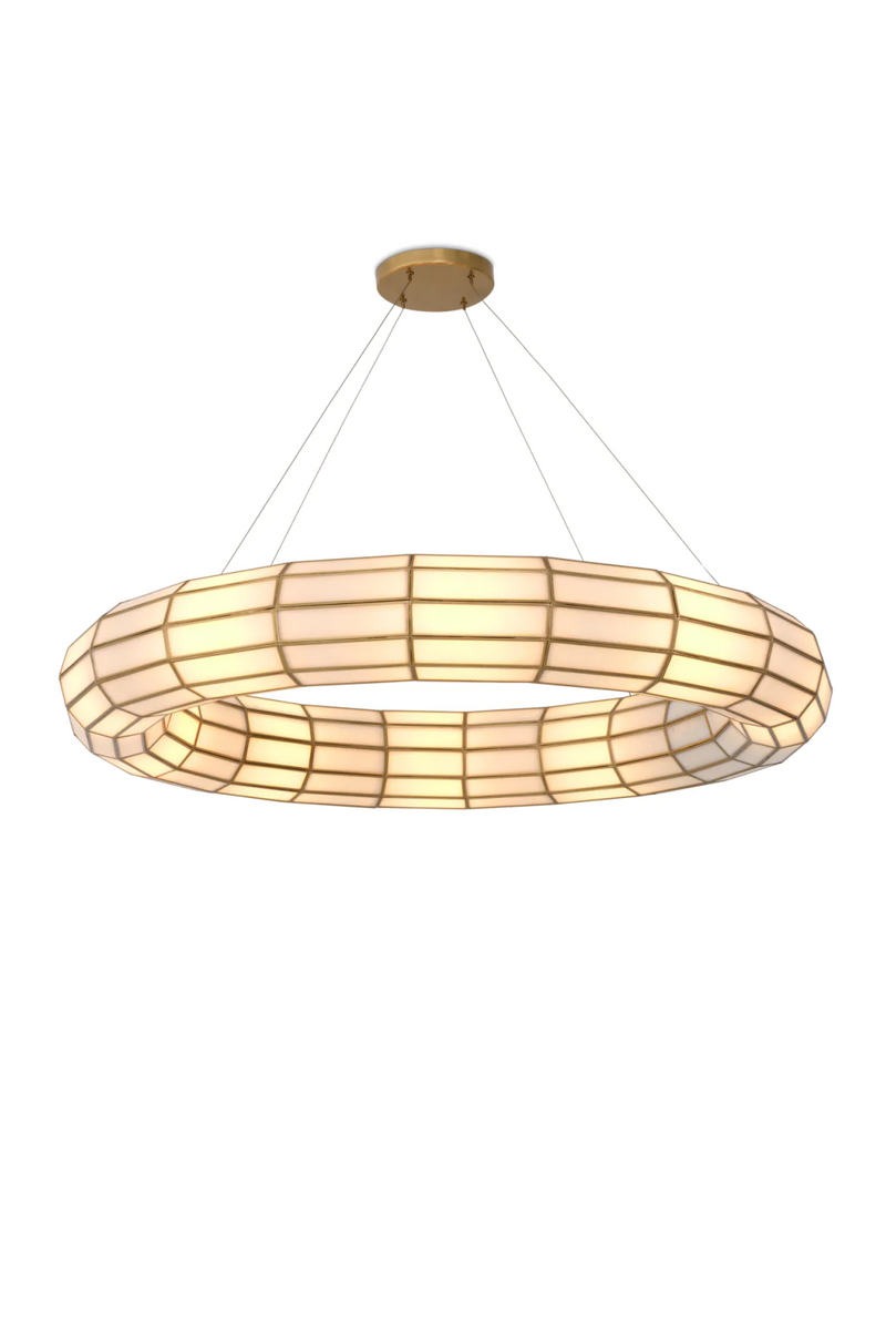 Glass Panels Round Chandelier | Eichholtz Ronco | Eichholtzmiami.com