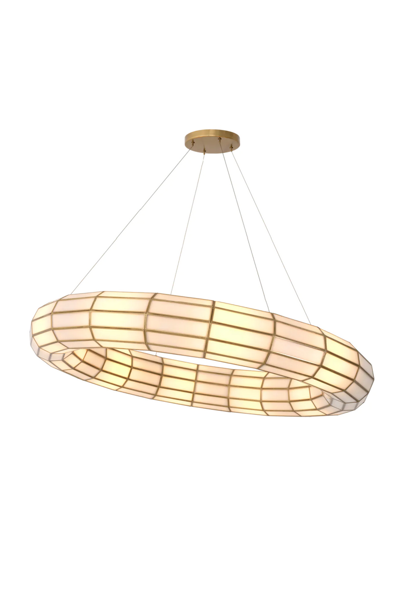 Glass Panels Round Chandelier | Eichholtz Ronco | Eichholtzmiami.com