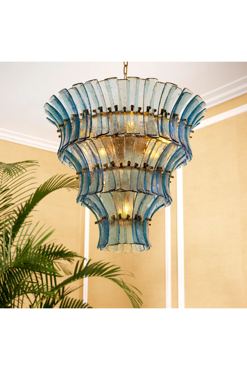 Glass Tiered Chandelier | Eichholtz Toscano | Eichholtzmiami.com