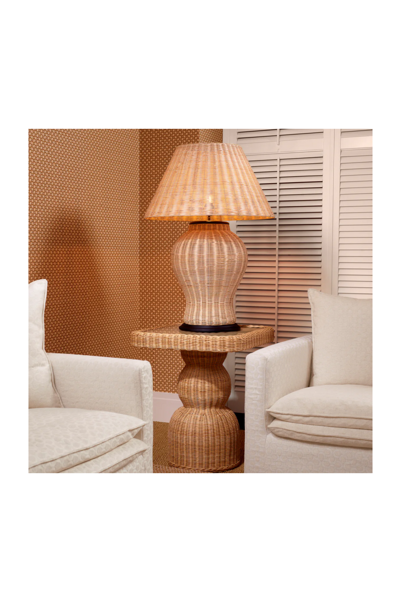 Natural Rattan Table Lamp | Eichholtz Dupoint | Eichholtzmiami.com