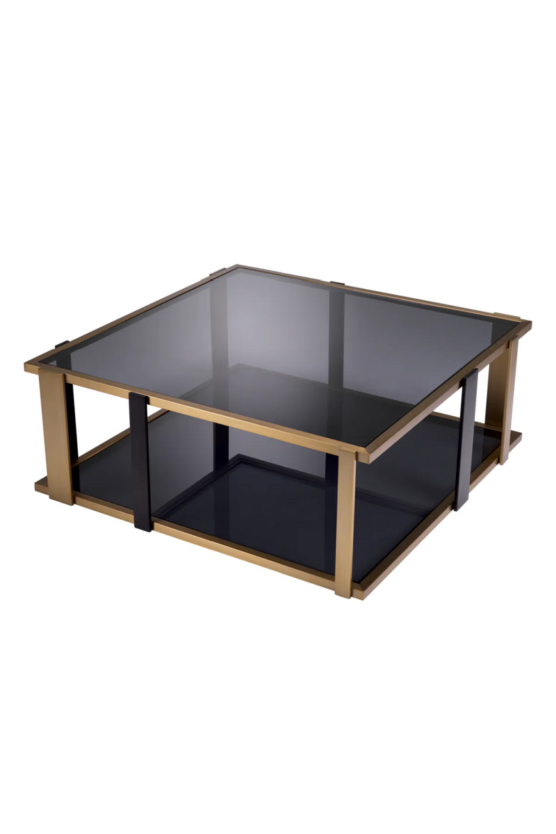 Square Black Glass Coffee Table | Eichholtz Clio | Eichholtzmiami.com