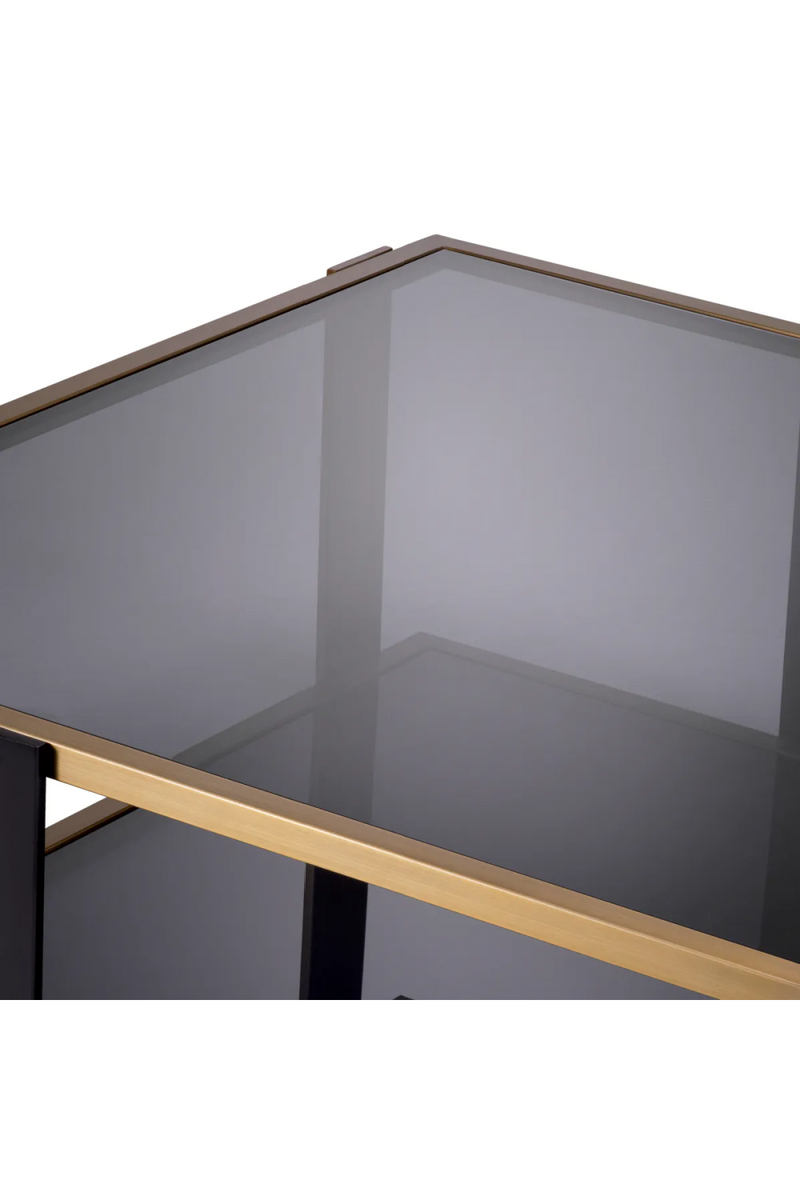 Square Black Glass Coffee Table | Eichholtz Clio | Eichholtzmiami.com