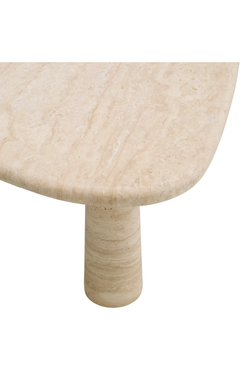 Travertine Triangular Side Table | Eichholtz Larino | Eichholtzmiami.com