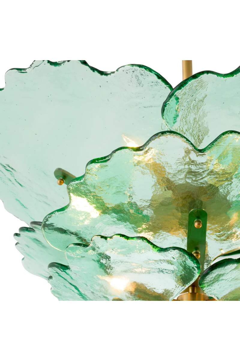 Handcrafted Green Glass Chandelier | Eichholtz Florina | Eichholtzmiami.com