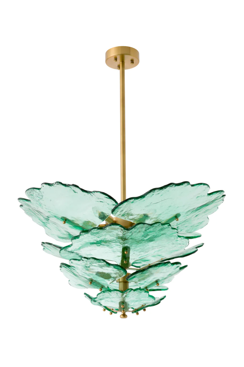 Handcrafted Green Glass Chandelier | Eichholtz Florina | Eichholtzmiami.com