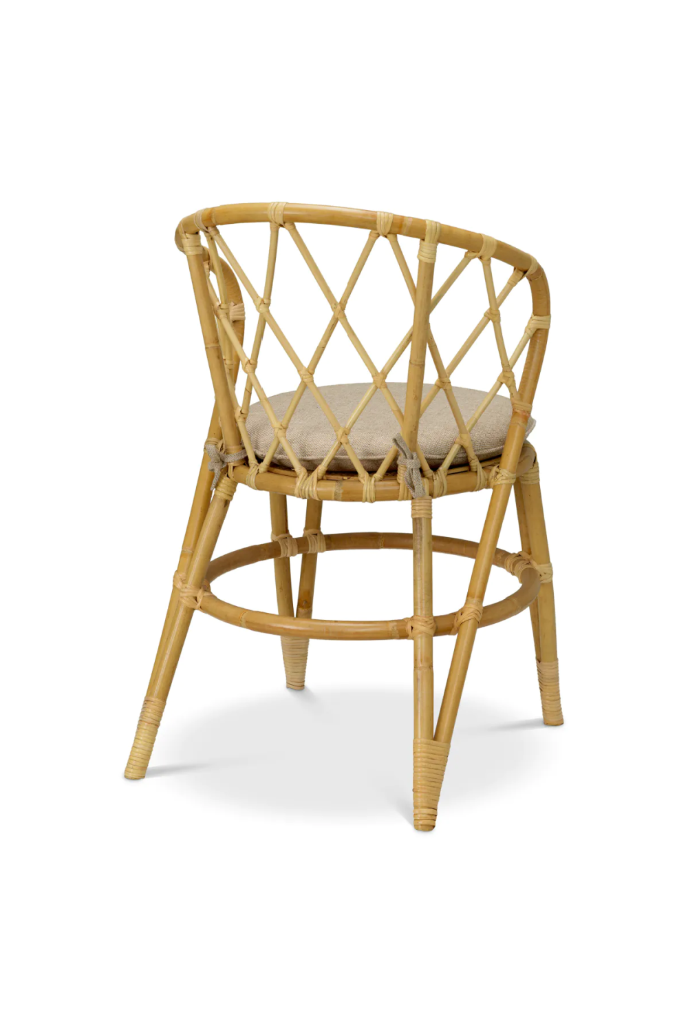 Woven Rattan Dining Chair Eichholtz Alvaro Eichholtz Miami