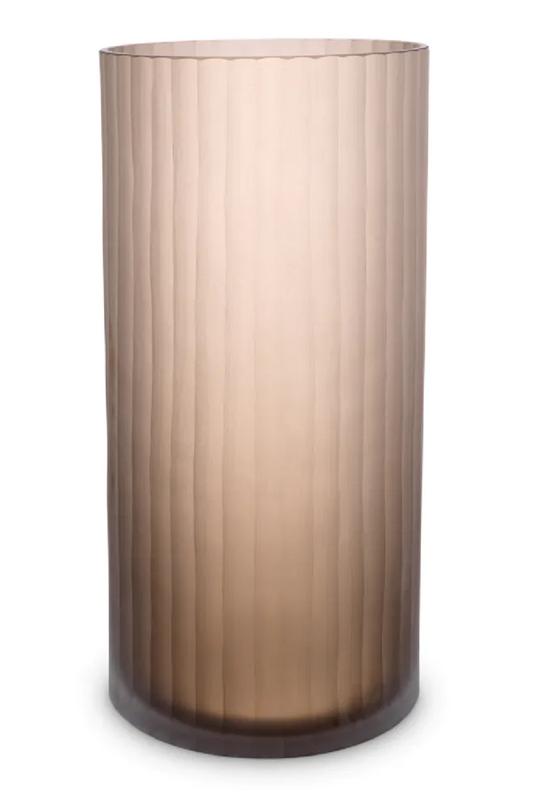 Brown Frosted Glass Vase | Eichholtz Haight | Eichholtzmiami.com