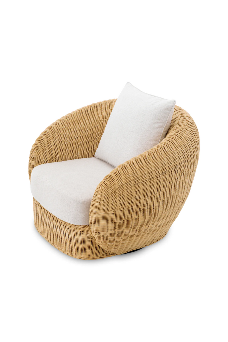 Curved Natural Rattan Chair | Eichholtz Rafael | Eichholtzmiami.com