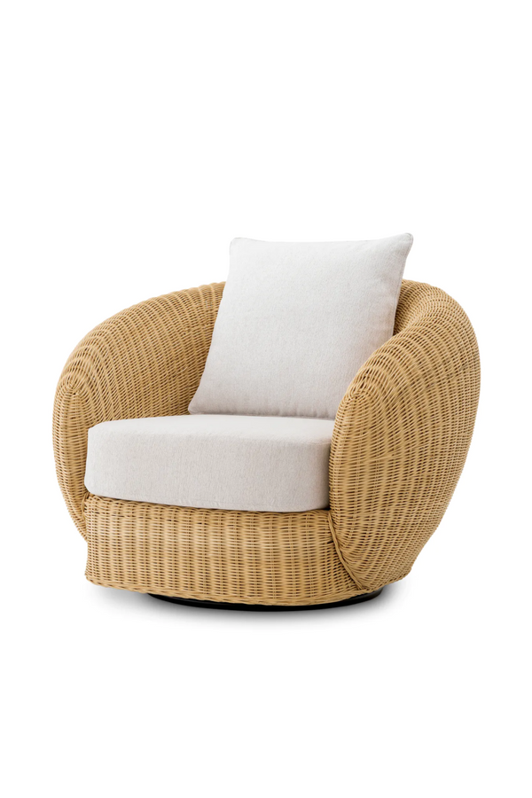 Curved Natural Rattan Chair | Eichholtz Rafael | Eichholtzmiami.com