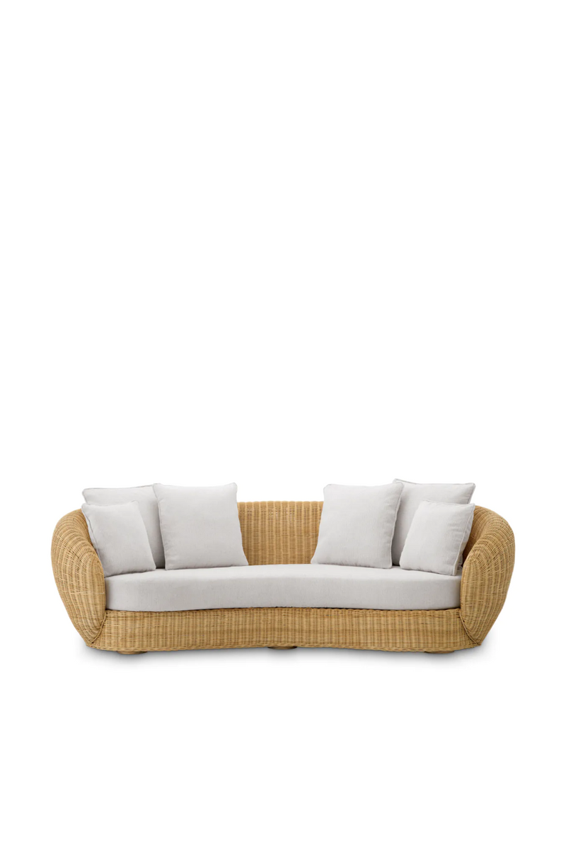 Curved Natural Rattan Sofa | Eichholtz Rafael | Eichholtzmiami.com