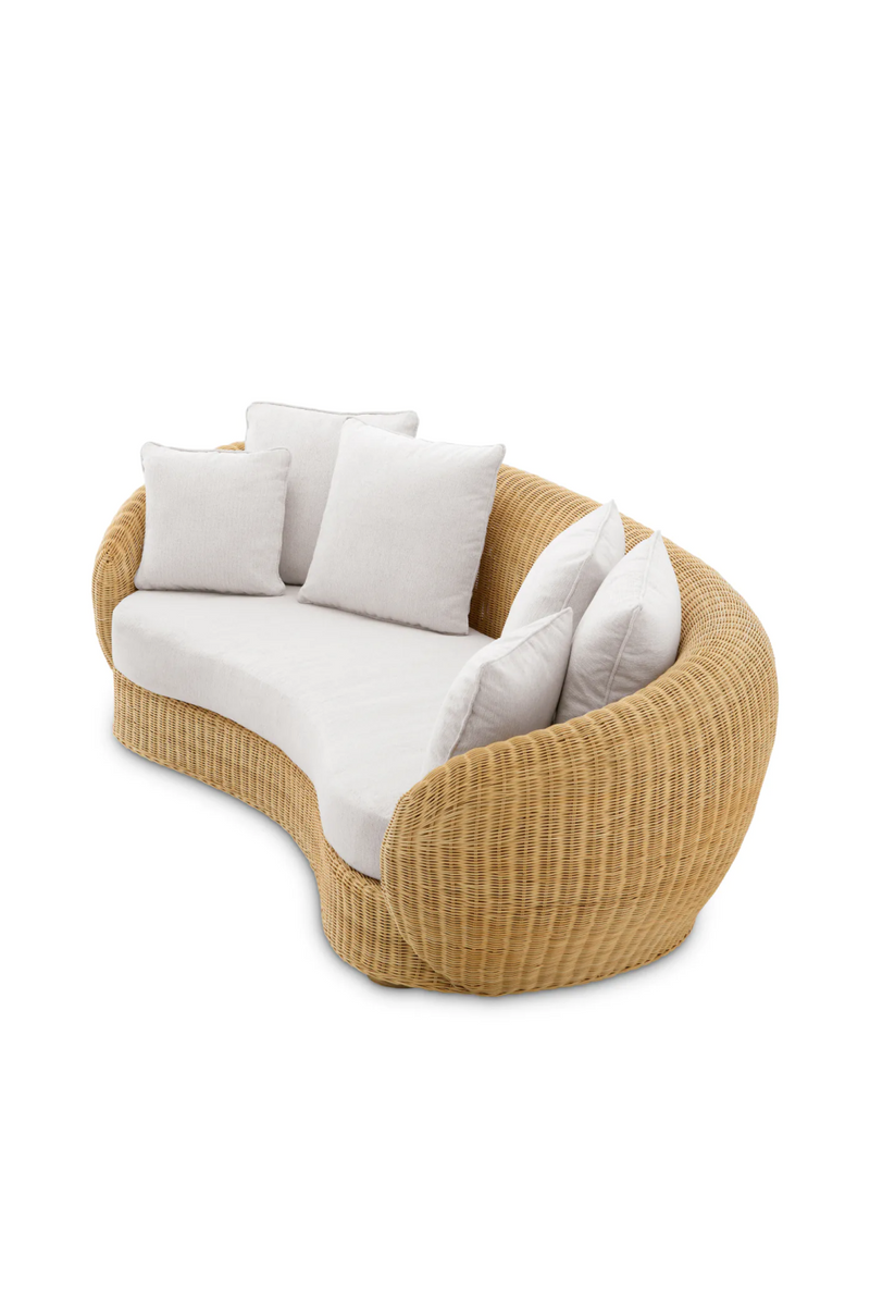 Curved Natural Rattan Sofa | Eichholtz Rafael | Eichholtzmiami.com