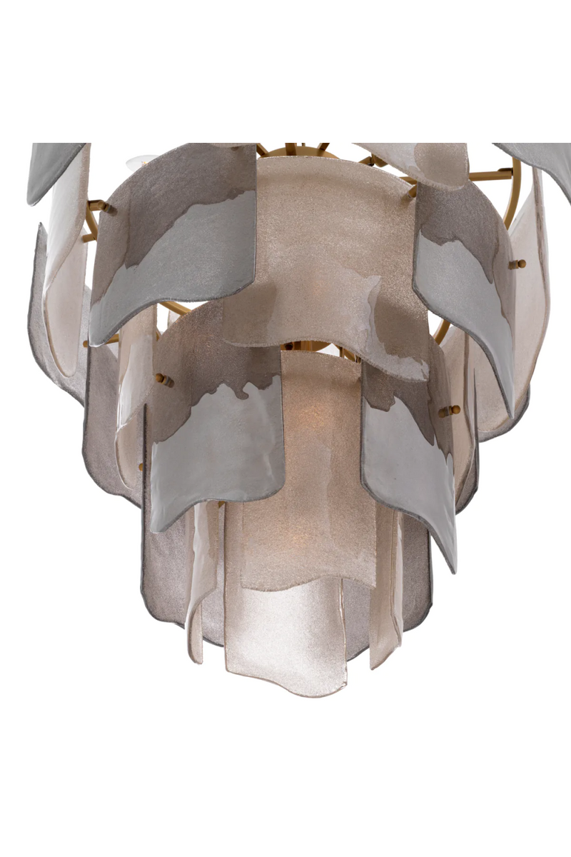 Tiered Glass Modern Chandelier | Eichholtz Asinara | Eichholtzmiami.com