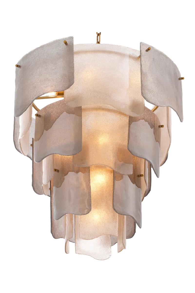 Tiered Glass Modern Chandelier | Eichholtz Asinara | Eichholtzmiami.com