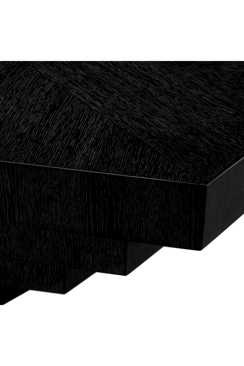 Black Oak Geometrical Coffee Table | Eichholtz Vezio | Eichholtzmiami.com