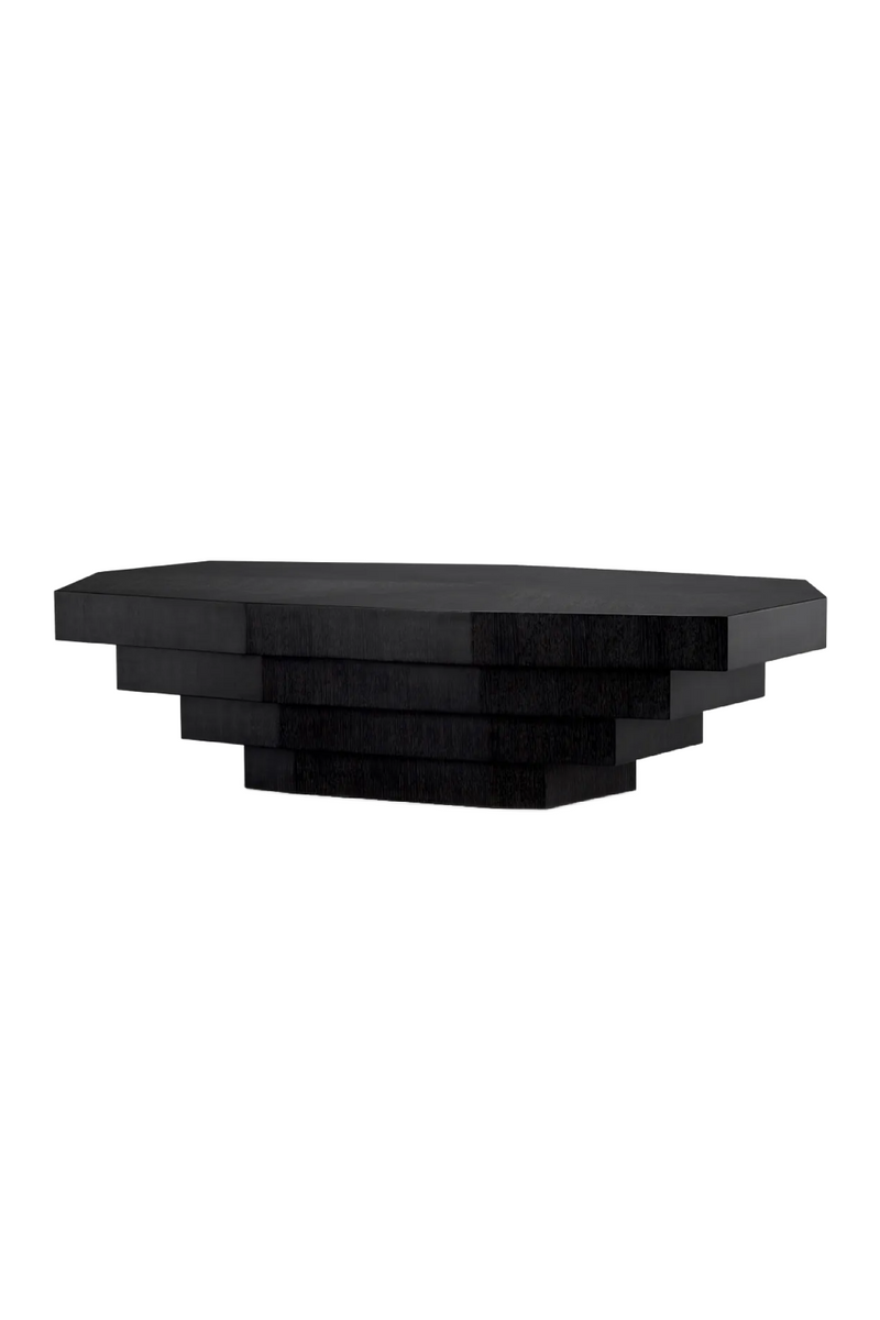 Black Oak Geometrical Coffee Table | Eichholtz Vezio | Eichholtzmiami.com