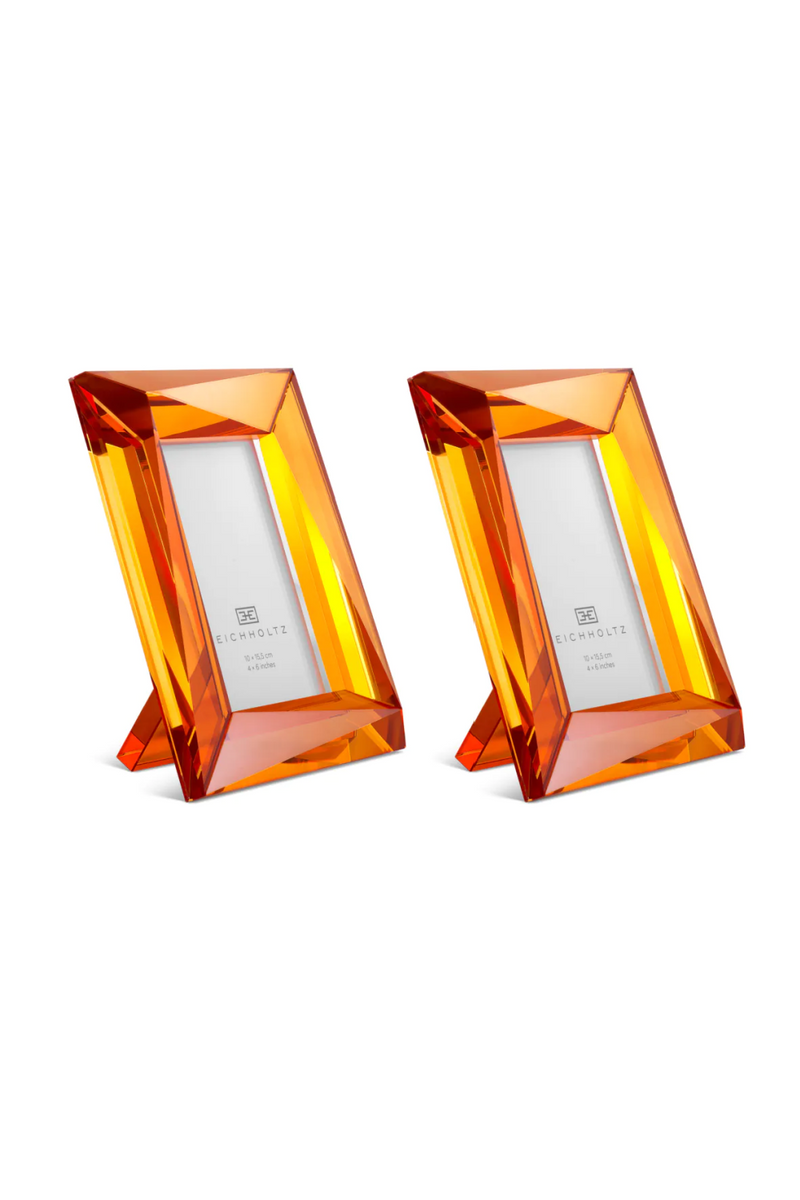 Orange Crystal Picture Frames (2) | Eichholtz Obliquity | Oroatrade.com