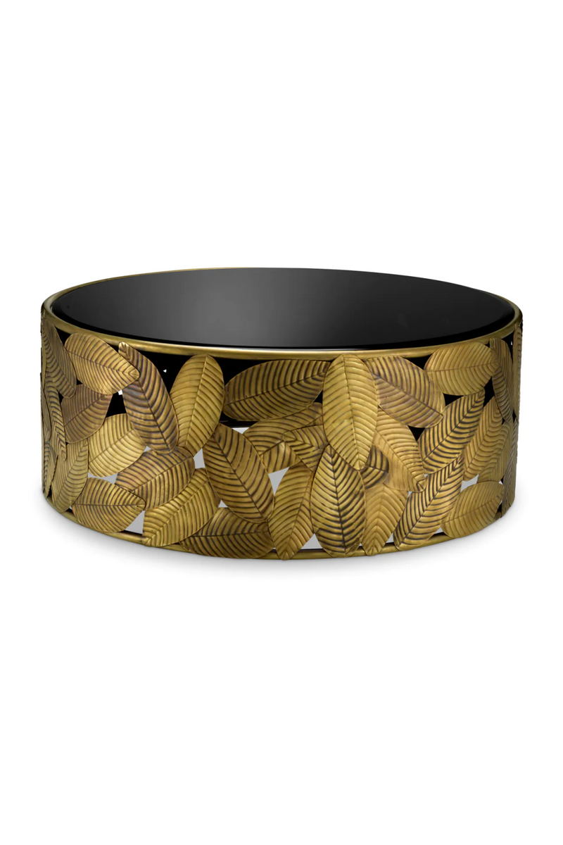 Black Beveled Glass Coffee Table | Eichholtz Botanico | Eichholtzmiami.com