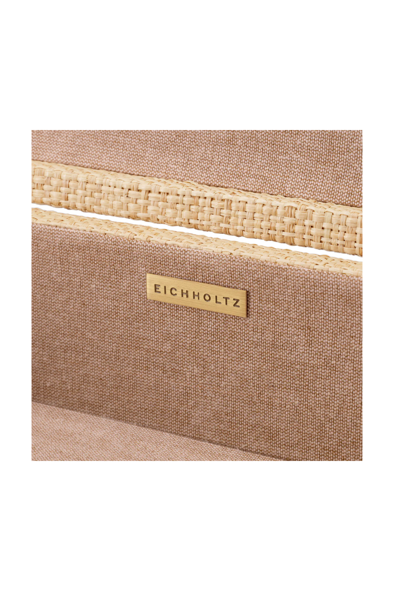 Handwoven Natural Raffia Box | Eichholtz Cadiz | Eichholtzmiami.com